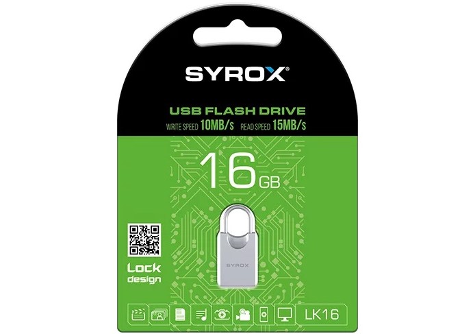 SYROX LK16 GB FLASH BELLEK (LOCK)
