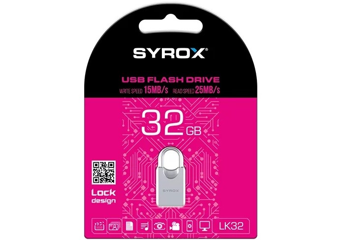 SYROX LK32 GB FLASH BELLEK (LOCK)