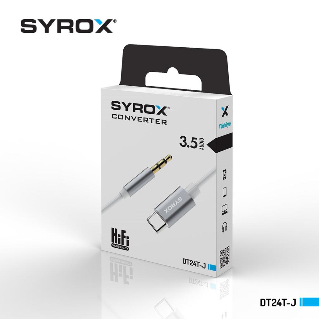 SYROX DT24T-J TYPE-C – AUX DÖNÜŞTÜRÜCÜ
