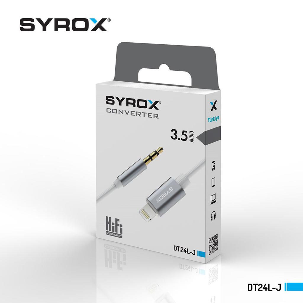 SYROX DT24L-J  İPHONE – AUX DÖNÜŞTÜRÜCÜ