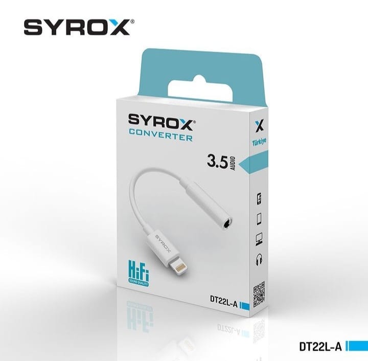 SYROX DT22L-A İPHONE – AUX DÖNÜŞTÜRÜCÜ